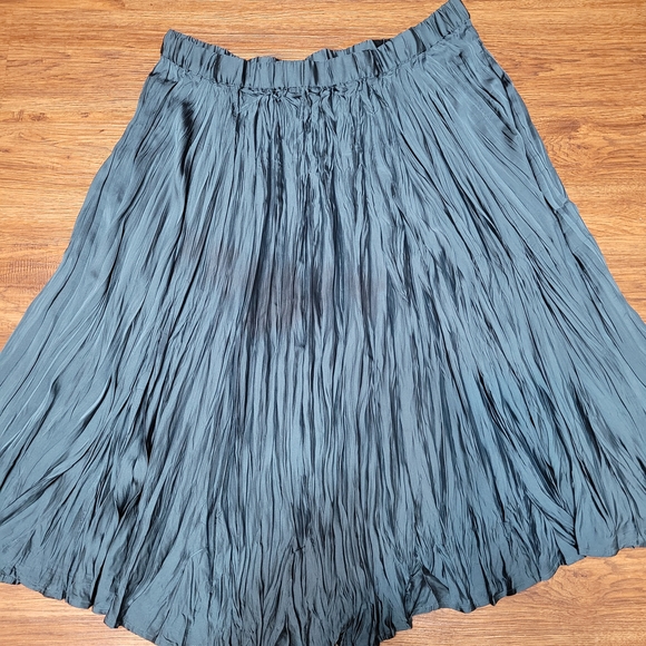 J. Jill Teal A-Line Skirt - Picture 2 of 3